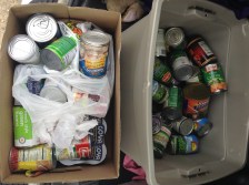 60 pounds of canned food for Manna