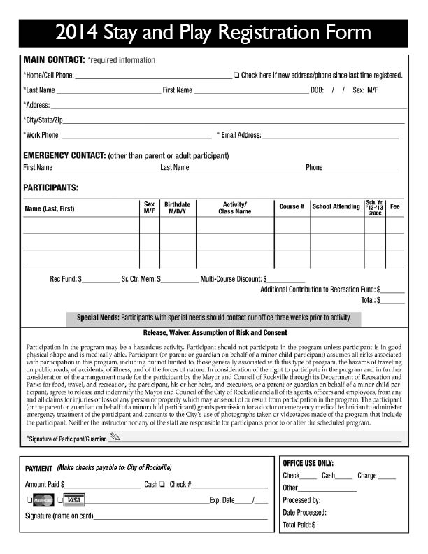 Stay+and+Play+Registration+Form